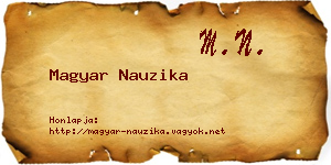Magyar Nauzika névjegykártya