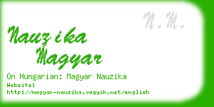 nauzika magyar business card